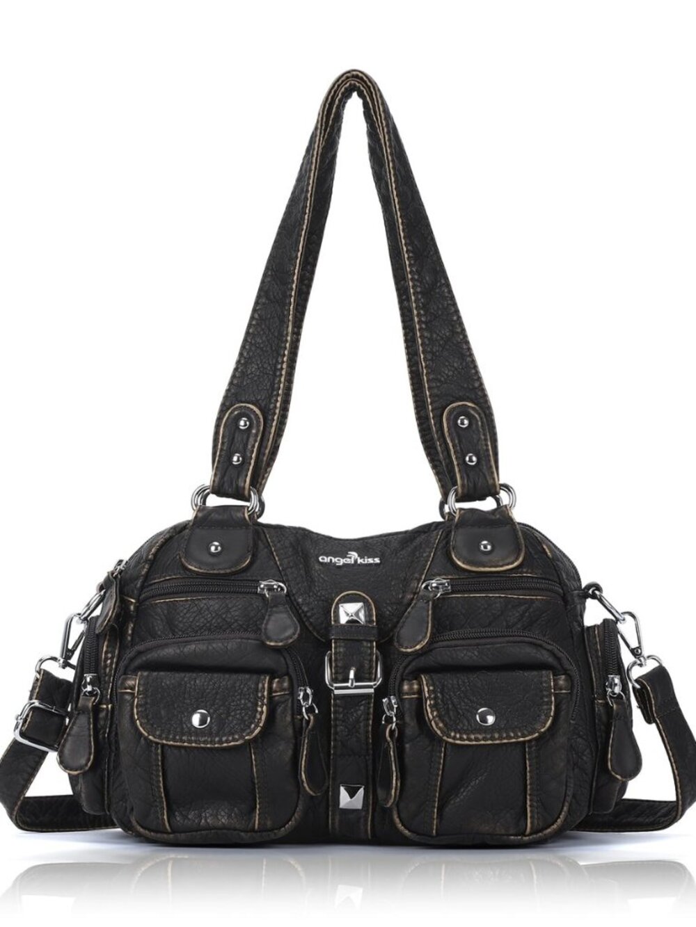 Hobo Crossbody Purses for Women Shoulder Bag Multipocket Soft Hobo Purses
